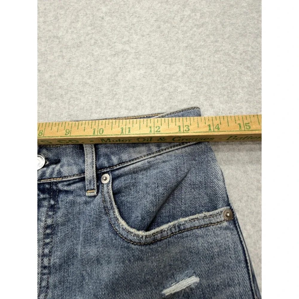 Everlane‎ The Way High Jeans Womens 27R Blue Medium Wash High Rise Wide Leg Crop